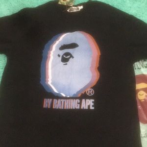 A Bathing Ape big head “motion” shirt
